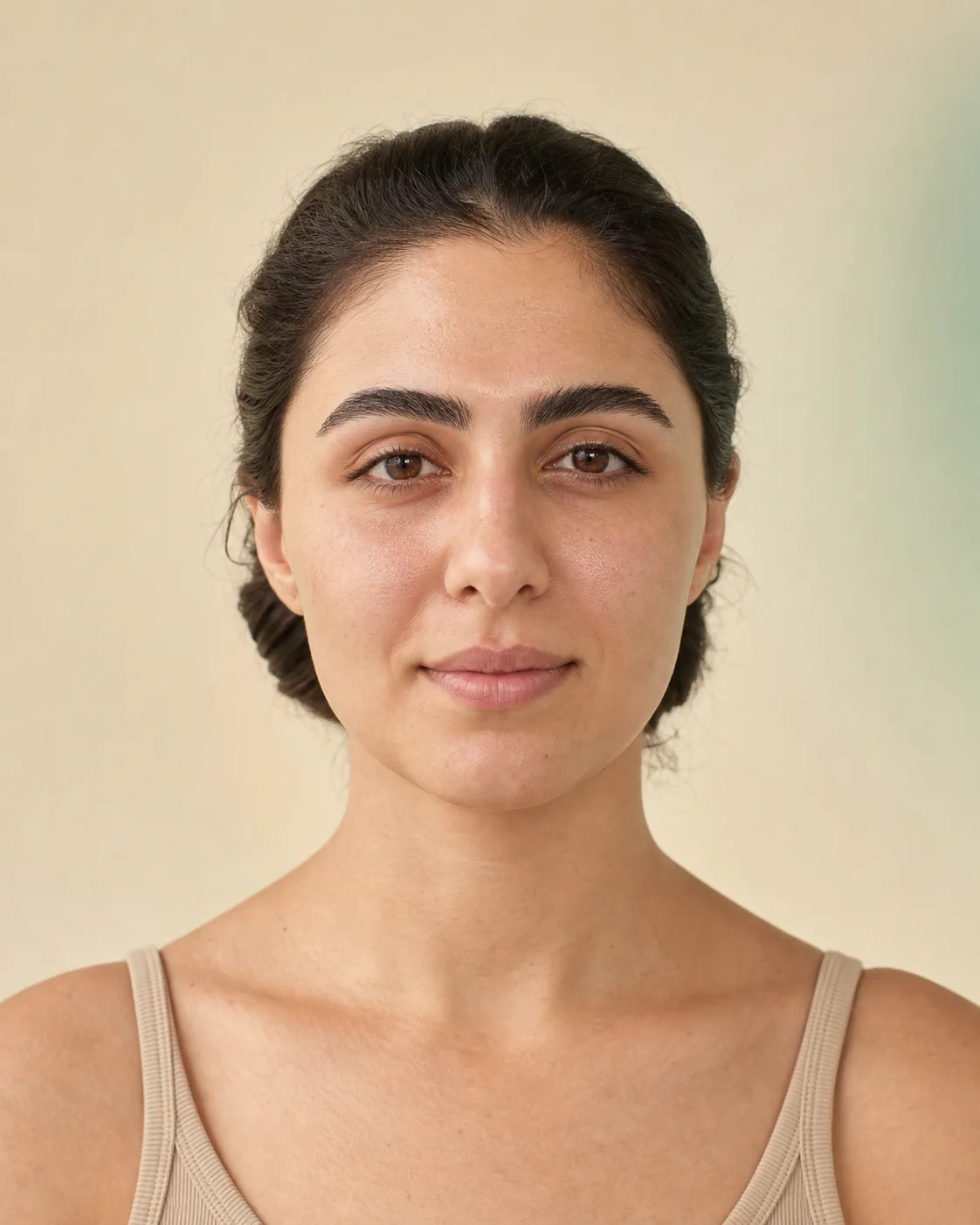 چهره طبیعی برای شروع تحلیل پوست